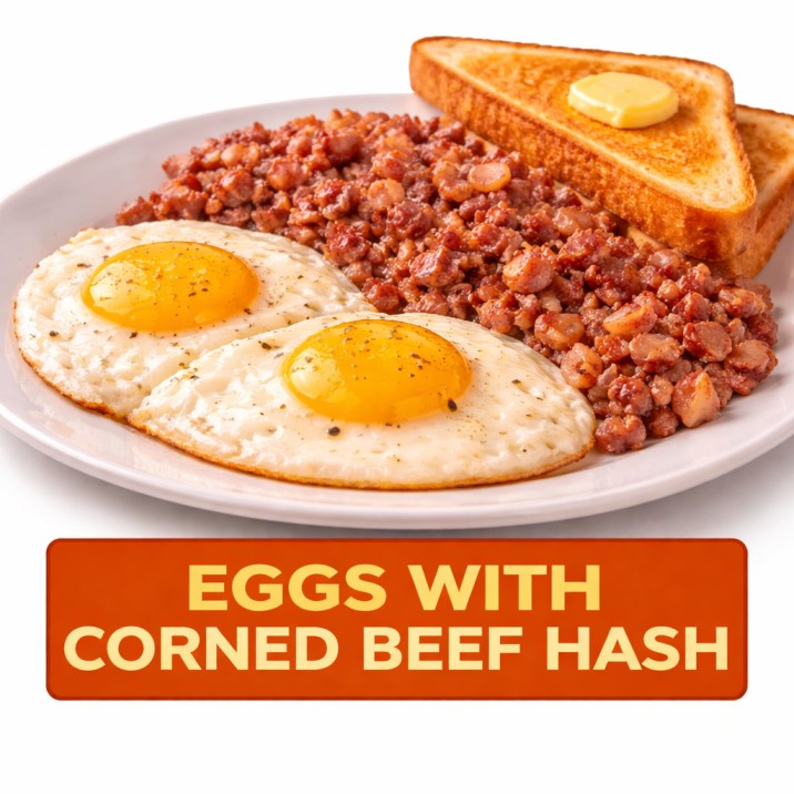EGGS WITH CORNED BEEF HASH